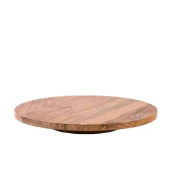 CASA Acacia Bandeja Giratoria Natural| Fuentes Para Servir