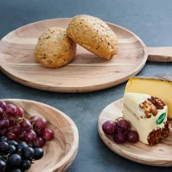 CASA Acacia Chic Plato Con Asa Natural| Platos