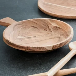 CASA Acacia Chic Plato Hondo Con Asa Natural| Platos