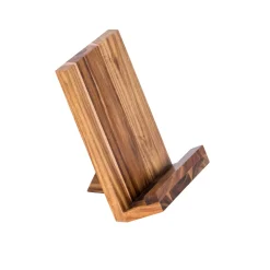 CASA Acacia Lux Atril De Cocina Soporte Tableta Natural| Accesorios De Cocina