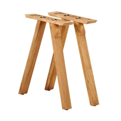 CASA Acacia Patas De Mesa V Juego De 2 Natural| Mesa De Comedor