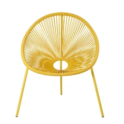 CASA Acapulco Silla Lounge Amarillo| Sillas Lounge