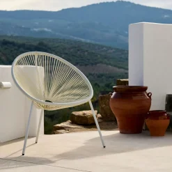CASA Acapulco Silla Lounge Blanco| Sillas Lounge