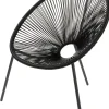 CASA Acapulco Silla Lounge Negro| Sillas Lounge