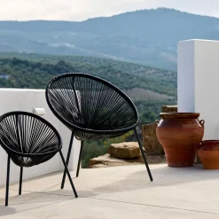 CASA Acapulco Silla Lounge Negro| Sillas Lounge