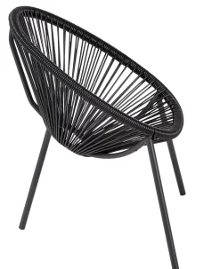 CASA Acapulco Silla Para Ninos Negro| Sillas Infantiles