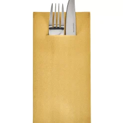 CASA Airlaid Servilletas/Cubiert. Juego De 12 Dorado| Servilletas