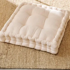 CASA Alda Cojin Colchon Blanco Apagado| Cojines De Asiento