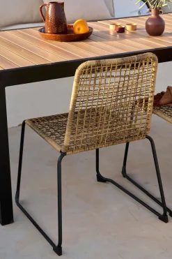 CASA Aleks Silla Natural| Sillas De Jardín