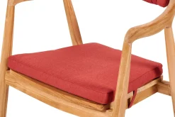 CASA August Cojin De Asiento Rojo| Cojines De Jardín