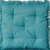 CASA Ayla Cojin De Asiento Azul| Cojines De Asiento