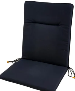 CASA Azur Cojines De Jardín Para Silla Pleg Negro| Cojines De Jardín