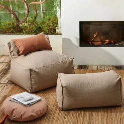 CASA Bagie Sillon Puf Beis| Sofás