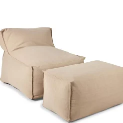 CASA Bagie Sillon Puf Beis| Sofás