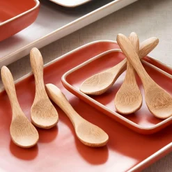 CASA Bamboo Cucharillas Juego De 6 Natural| Juegos