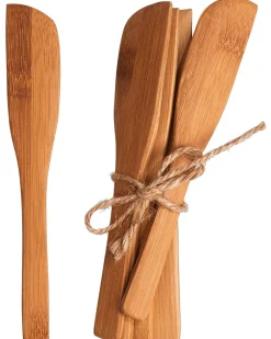 CASA Bamboo Cuchillos De Tapas Juego De 6 Natural| Cuchillos De Carne