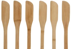 CASA Bamboo Cuchillos De Tapas Juego De 6 Natural| Cuchillos De Carne