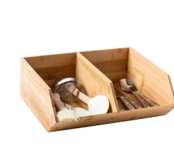 CASA Bamboo Organizador Apilable Natural| Taperes