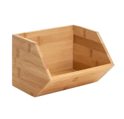 CASA Bamboo Organizador Apilable Natural| Taperes