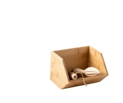 CASA Bamboo Organizador Apilable Natural| Taperes