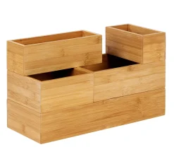 CASA Bamboo Organizador Para Cajon Natural| Cestas De Cajonera