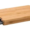 CASA Bamboo Tabla Para Cortar Con Recipiente Gris, Natural| Tablas De Cortar