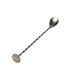 CASA Bartender Cuchara Para Cocteles Gris Oscuro| Accesorios Coctéles