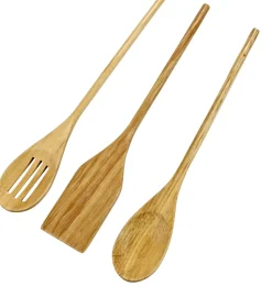 CASA Basic Utensilios De Cocina Juego De 3 Natural| Instrumentos De Cocina