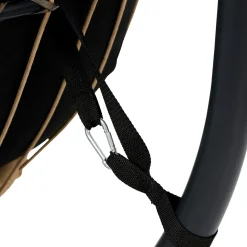 CASA Bazai Silla Colgante Con Soporte Negro| Sillas Colgantes