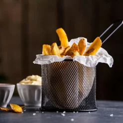CASA Black Cesta Para Servir Negro| Aperitivo Y Tapas