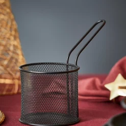 CASA Black Cesta Para Servir Negro| Aperitivo Y Tapas