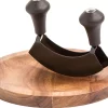 CASA Black Herbo Set Picador Para Hierbas Negro, Natural| Cuchillas Picadores