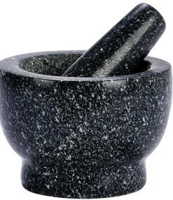 CASA Black Stone Mortero Con Pistilo Negro| Exprimidores