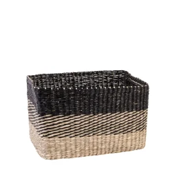 CASA Bobo Cesta Negro, Natural| Cestas De Cajonera