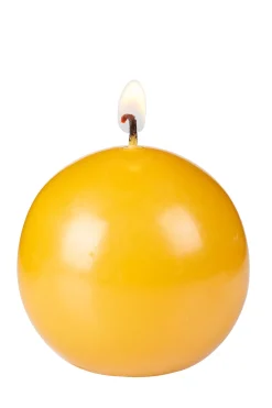CASA Bola Vela Esferica Amarillo| Velas