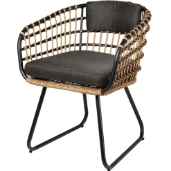 CASA Bones Silla Negro| Sillas De Jardín