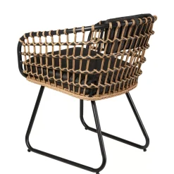 CASA Bones Silla Negro| Sillas De Jardín