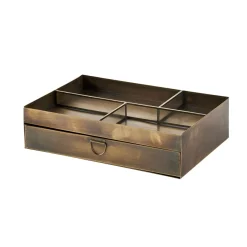 CASA Brass Organizador De Escritorios Bronceado| Cajas Para Cartas