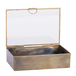 CASA Brush Caja De Almacenaje Dorado| Cajas De Almacenamiento