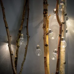 CASA Bulb Guirnalda Solar 10 Leds Transparente| Iluminación Exterior