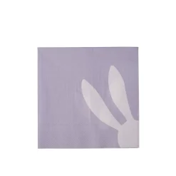 CASA Bunny Paquete De 20 Servilletas Morado| Servilletas