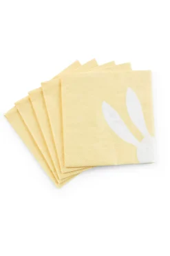 CASA Bunny Paquete De 20 Servilletas Amarillo| Servilletas