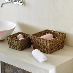 CASA Cali Seagrass Cesta Natural| Cestas De Almacenaje