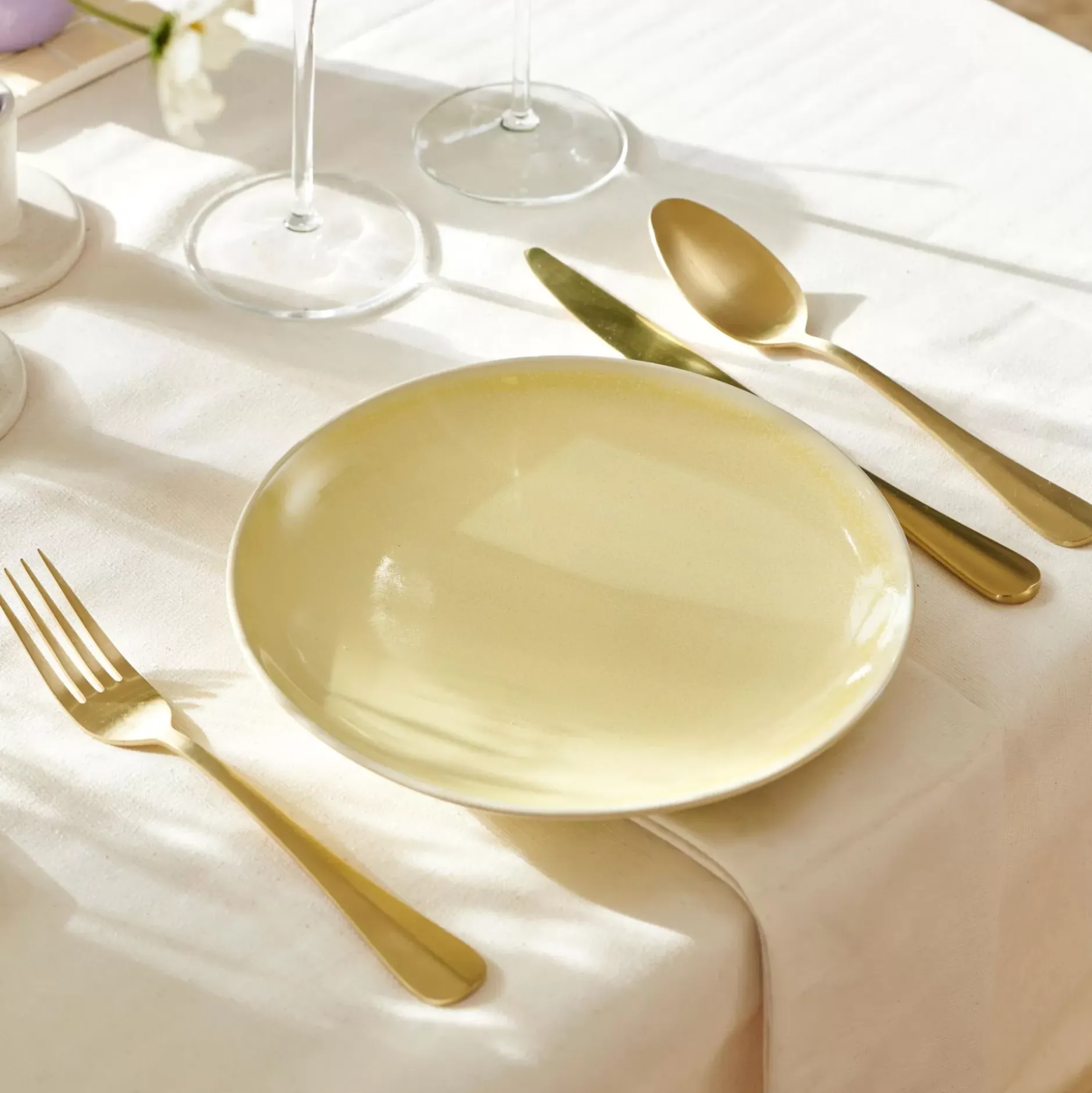 CASA Candy Plato Amarillo Claro| Platos