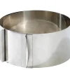 CASA Caramella Molde Anillo Tarta Ajustable Plateado| Moldes