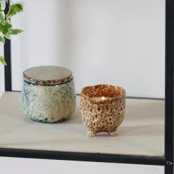 CASA Ceramic Vela En Maceta Marron| Velas