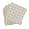 CASA Check Sand Paquete De 20 Servilletas Beis| Servilletas