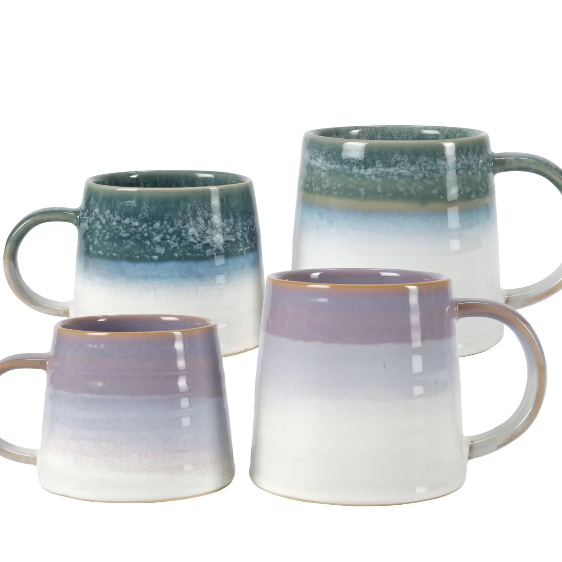 CASA Cora Taza Verde, Morado| Tacitas