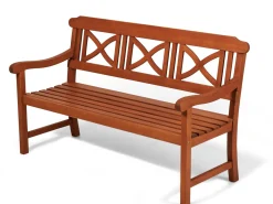 CASA Cros Banco Ancho Asiento: 131Cm| Bancos De Jardín