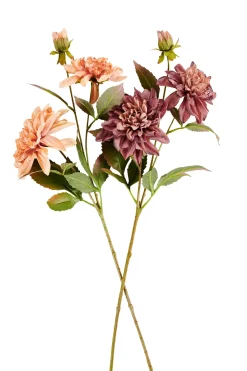 CASA Dahlia Rama De Flores Melocoton| Flores Artificiales